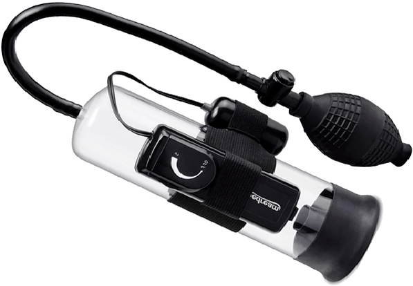 Vákuová pumpa s vibrátorom na zvýšenie veľkosti penisu a potešenie