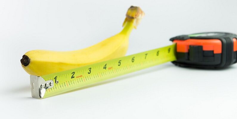 meranie penisu po operácii na príklade banánu